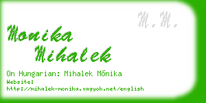 monika mihalek business card
